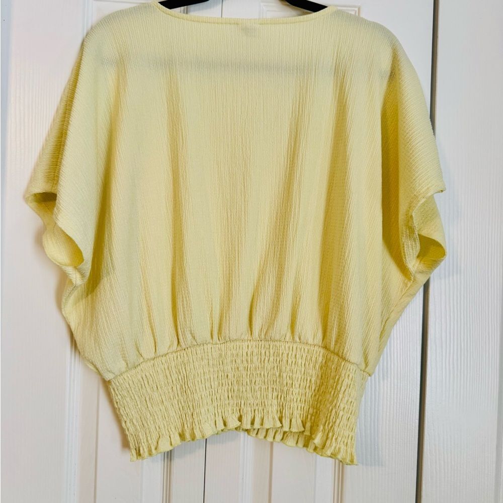 Yellow Button-Down Blouse - Picture 4 of 6